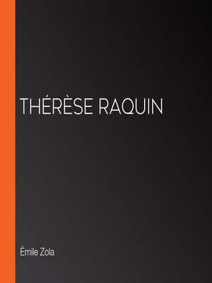 cover image of Thérèse Raquin